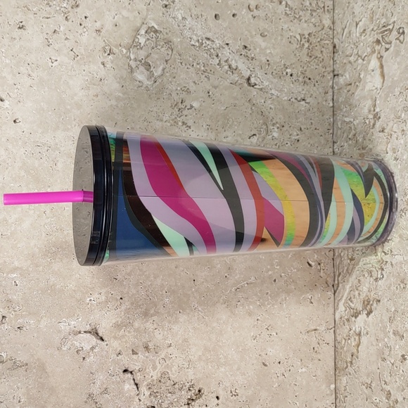 Starbucks 2021 Christmas Swirl Ribbon 24oz Acrylic Tumbler - Picture 2 of 6